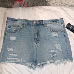 Blue jean shorts